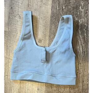 Spiritual Gangster Seamless Ribbed Sports Bra in Gray Size XS / S NWOT